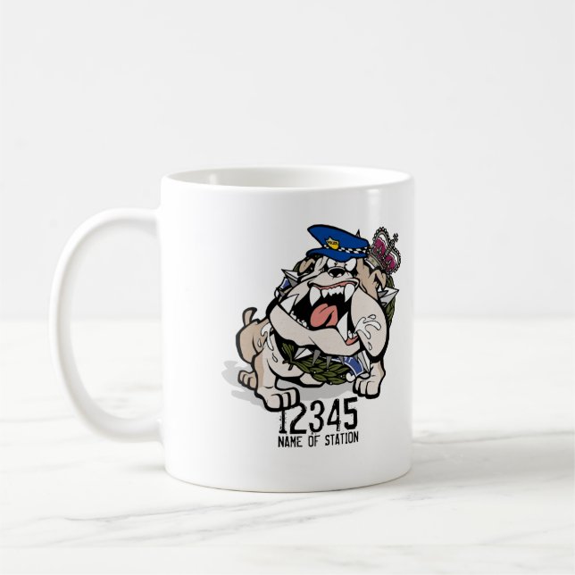 Caneca de café irritada do cão da polícia de VIC (Esquerda)