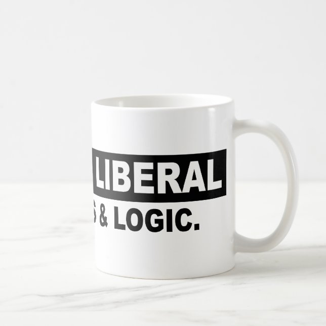 CANECA DE CAFÉ IRRITE FATOS LIBERAIS E LÓGICA DE UM USO (Direita)