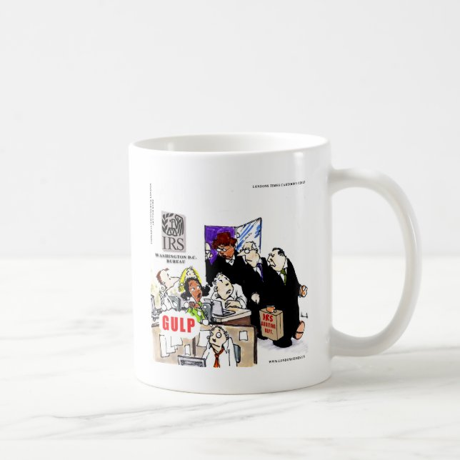 Caneca De Café IRS Audits IRS Funny (Direita)