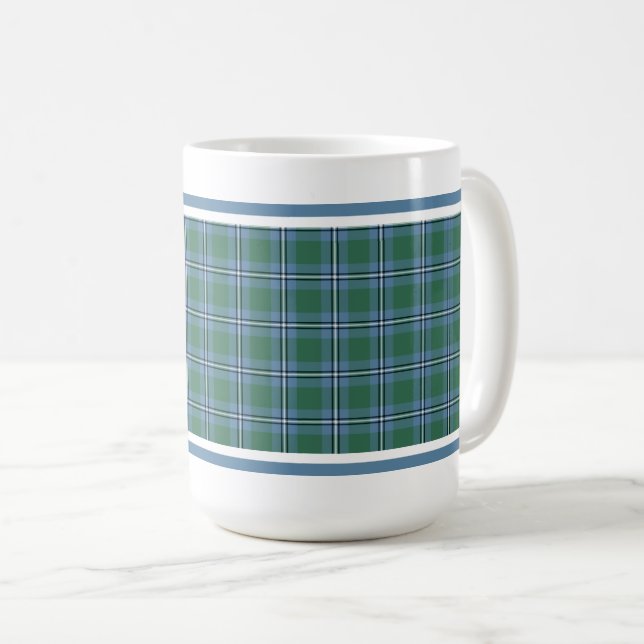 Caneca De Café Irvine Clan Scottish Tartan (Frente Esquerda)