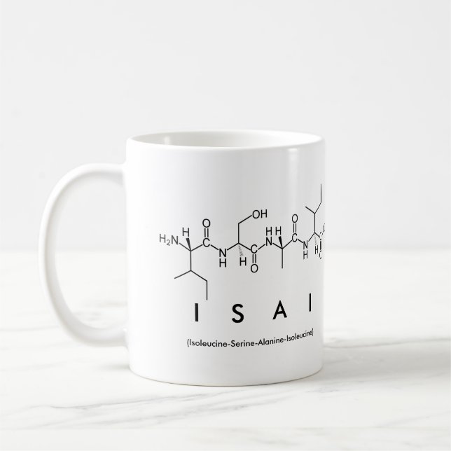 Caneca De Café Isai peptide name mug (Esquerda)