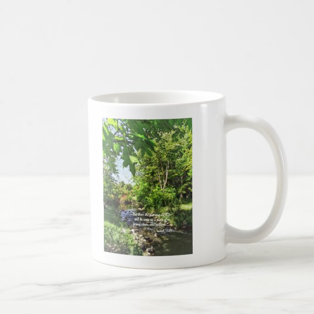 Caneca De Café Isaiah 33:21 (Direita)