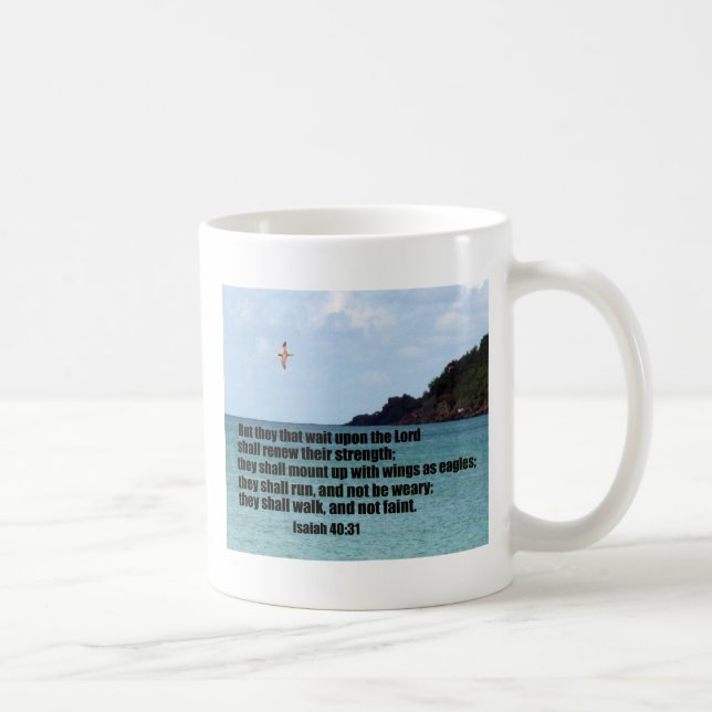 Caneca De Café Isaiah 40:31 (Direita)