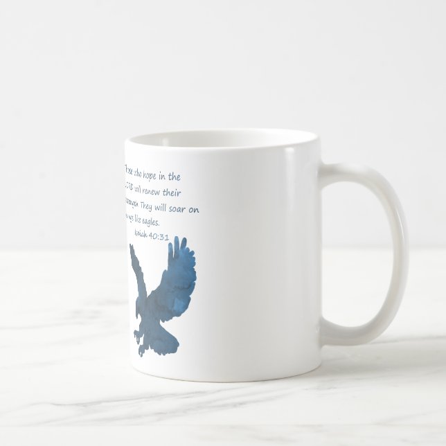Caneca De Café Isaiah 40 31 Bíblia Verse Eagle (Direita)
