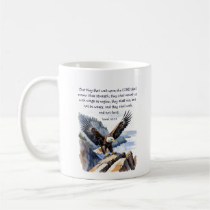 Caneca De Café Isaiah 40:31 Eles esperam pelo Senhor