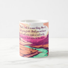 Caneca De Café Isaiah 43:19 Coffee Mug River Desert