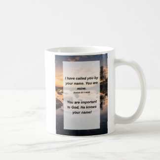 Caneca De Café Isaiah 43:1 liguei pelo seu nome. Você é