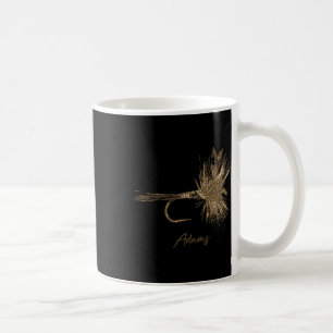 Caneca De Café Isca de pesca com mosca Adams Vintage