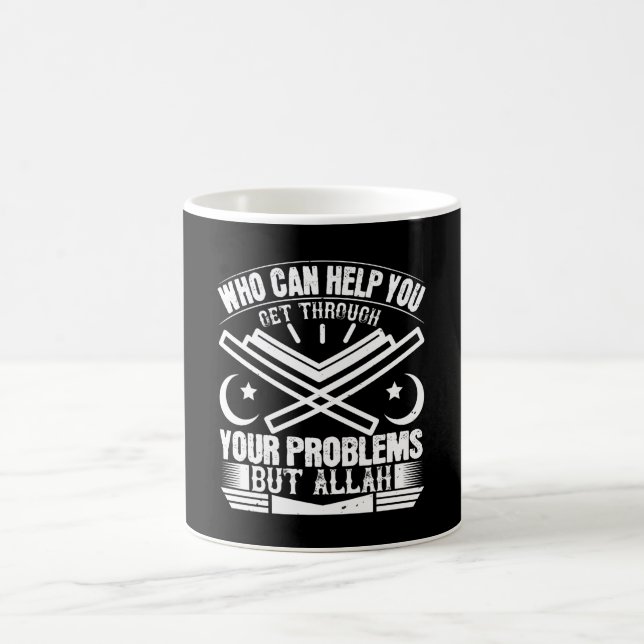 Caneca De Café Islã - Quem Pode Ajudá-lo Além de Alá (Centro)