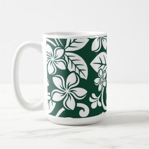 CANECA DE CAFÉ ISLAND PLUMERIA (FORFEST GREEN)