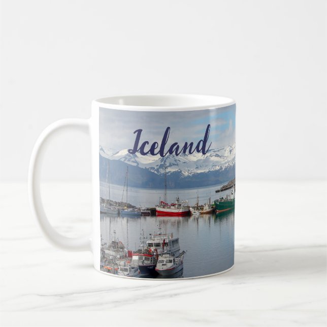 Caneca De Café Islandesa Café Mug Cup Husavik Souvenir Memento (Esquerda)
