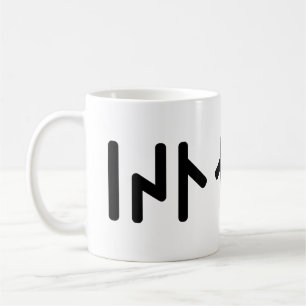 Caneca De Café Islândia ᛁᛋᛚᛅᚾᛏ ~ Runas Futhark Mais Novos