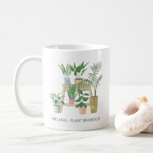 Caneca De Café Isqueiro Vegetal - Plantas Domésticas - Monograma