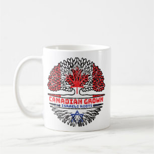 Caneca De Café Israel, Canadá, Canadá, Israel, Bandeira de Raízes