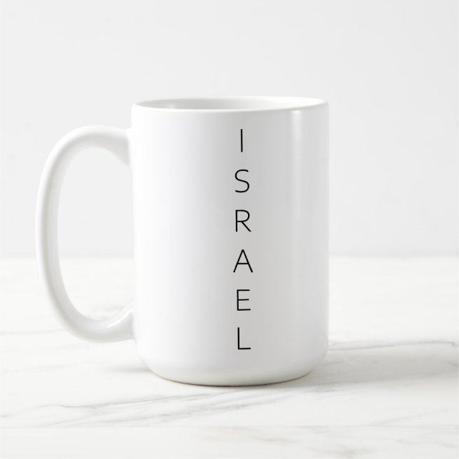 Caneca De Café Israel. Eu amo Israel (Esquerda)