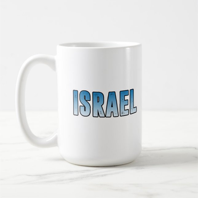 Caneca De Café Israel. Eu amo Israel (Esquerda)