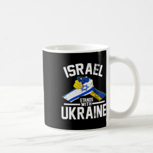 Caneca De Café Israel Fica Com a Ucrânia Bandeira Israelense Ucra