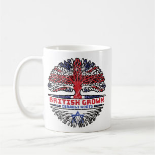 Caneca De Café Israel Israel Uk Reino Unido Árvore Britânica