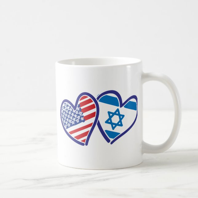 Caneca De Café Israel USA Love (Direita)