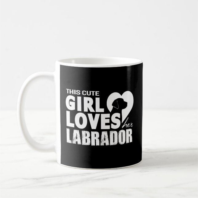 Caneca De Café Isso Ama O Cachorro Labrador Dela (Esquerda)
