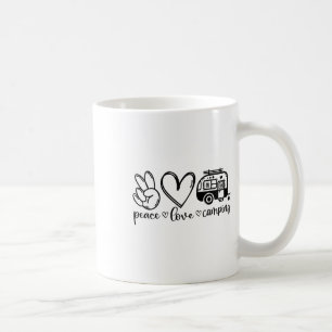 Caneca De Café Isso Diz Paz Amor Acampamento - Ao Ar Livre