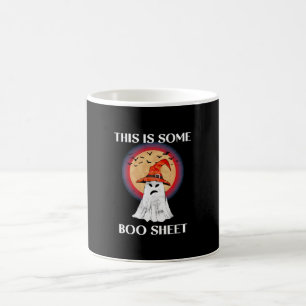 Caneca De Café Isso É Alguma Folha de Boo Halloween Fantasma Dive