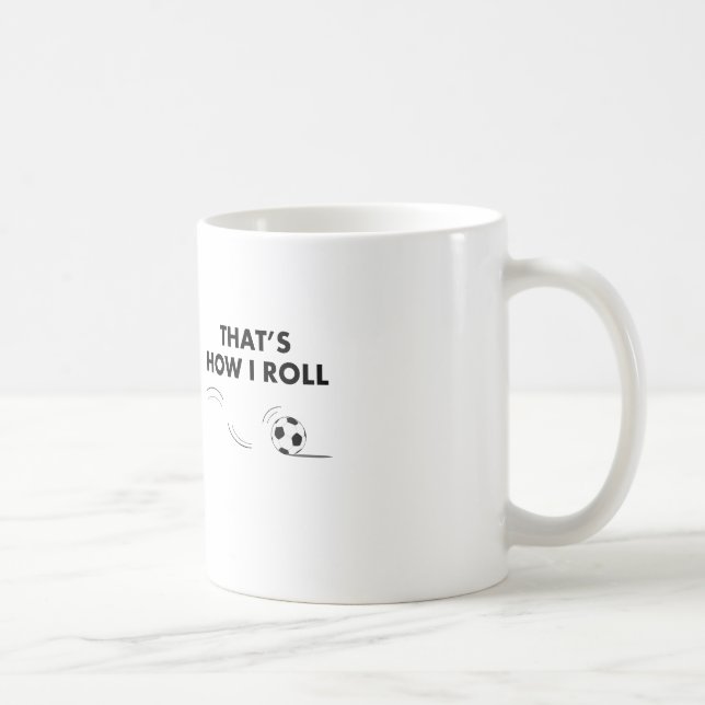 Caneca De Café Isso é como eu rolo o futebol (Direita)