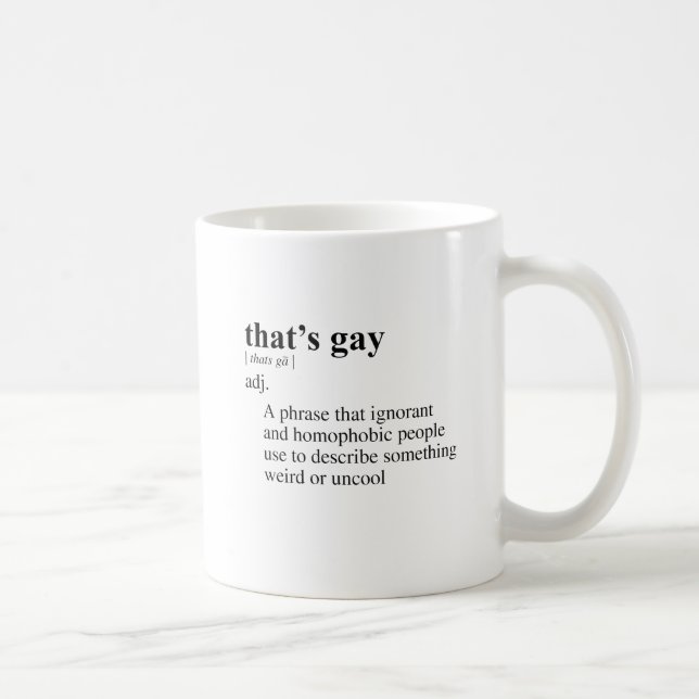 CANECA DE CAFÉ ISSO É GAY (Direita)