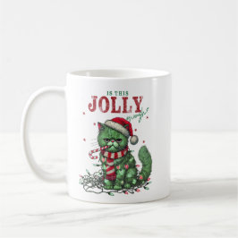 Caneca De Café Isso É Jolly O Suficiente? Gato de Férias Grumpy
