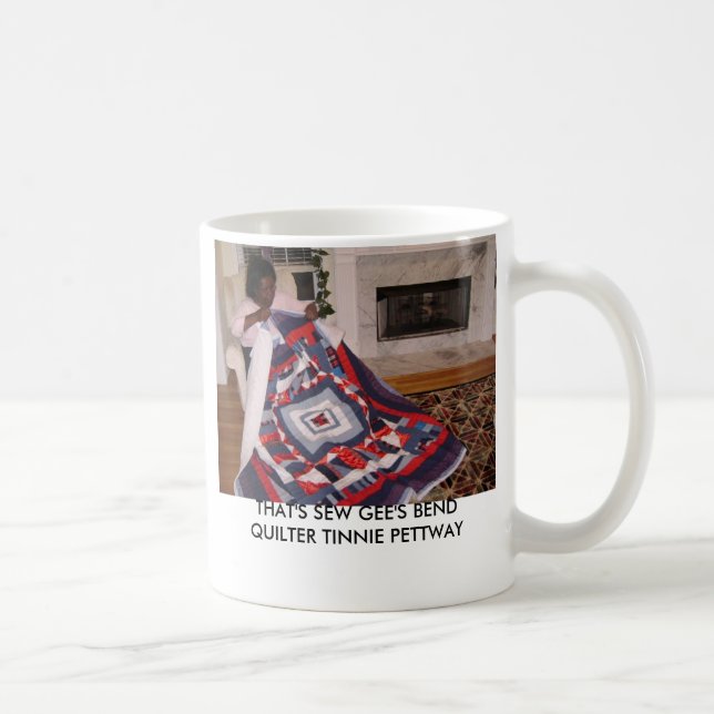 CANECA DE CAFÉ ISSO É SEW GEE A CURVATURA QUILTER TINNIE… (Direita)