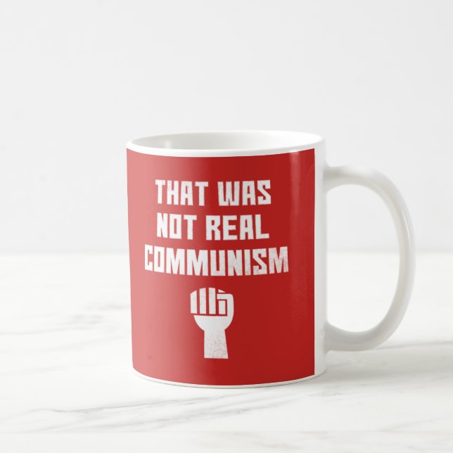 Caneca De Café Isso Não Foi Um Verdadeiro Comunismo (Direita)