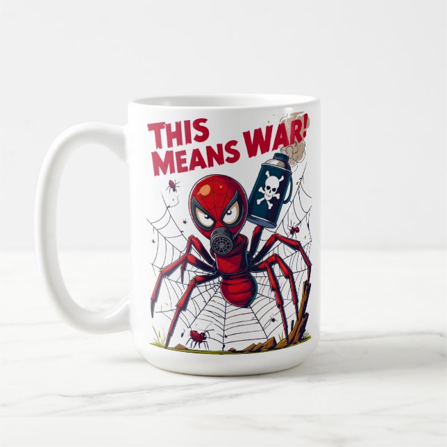 Caneca De Café Isso Significa Guerra! – A Vingança da Aranha (Esquerda)