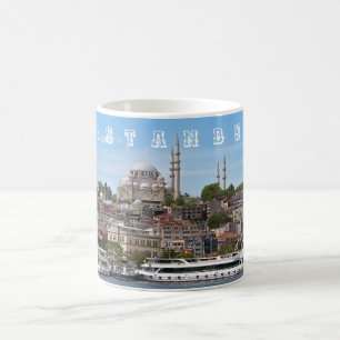 Caneca De Café Istambul. Cityscape.