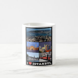 Caneca De Café Istambul - Eu Amo - Turquia -