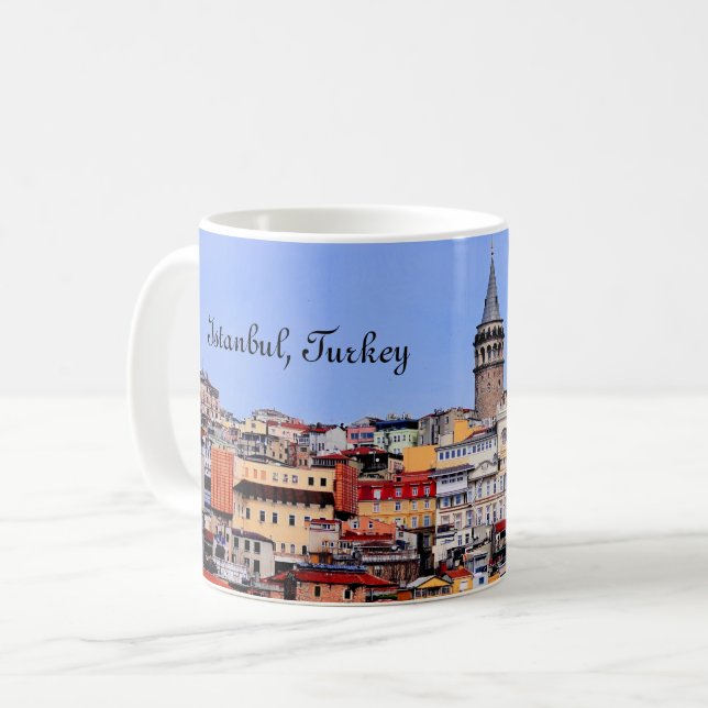 Caneca De Café Istanbul, Turkey (Frente Esquerda)