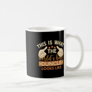 Caneca De Café Isto é como o melhor tiozão parece esboço tio