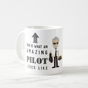 Caneca De Café Isto É O Que Um PILOTO Incrível Se Parece Com Cari