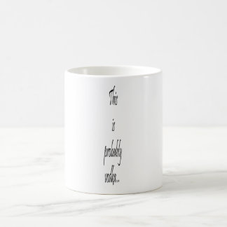 Caneca De Café Isto é provavelmente vodka