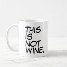 Caneca De Café “Isto Não É Vinho” Presente Divertido de Louça par