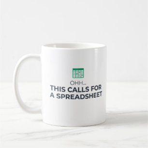Caneca De Café Isto Requer Uma Planilha Café de Escritório Modern