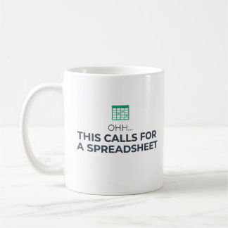 Caneca De Café Isto Requer Uma Planilha Café de Escritório Modern