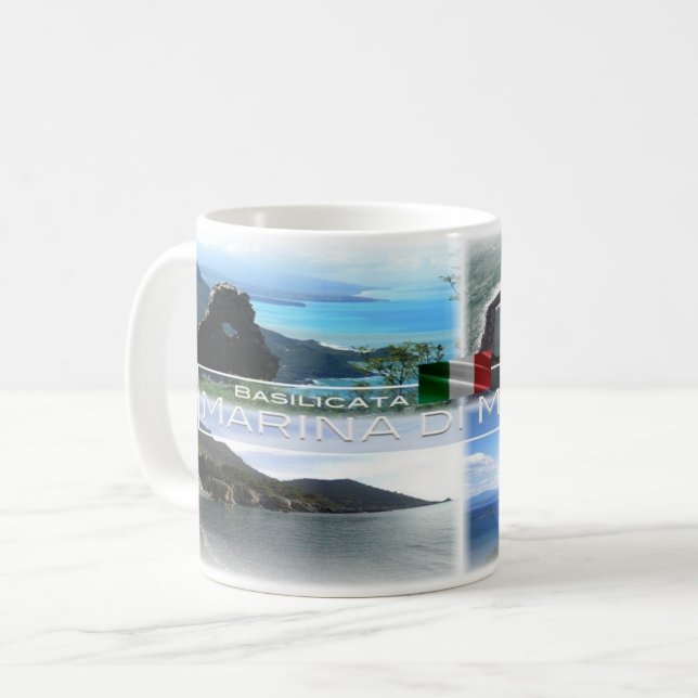Caneca De Café IT Itália - Basilicata - Marina di Maratea - (Frente Esquerda)