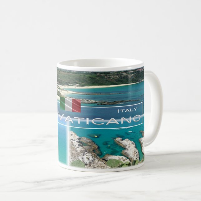 Caneca De Café IT Itália - Calábria - Capo Vaticano - (Frente Esquerda)