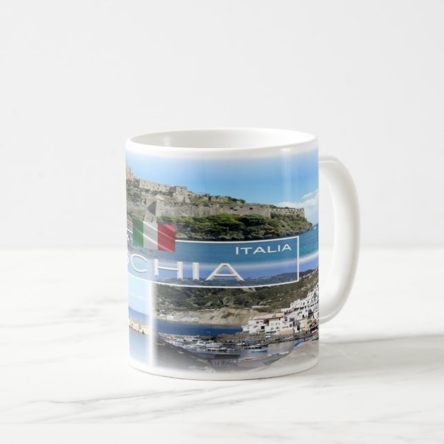 Caneca De Café IT Itália - Campânia - Isola d'Ischia (Frente Esquerda)