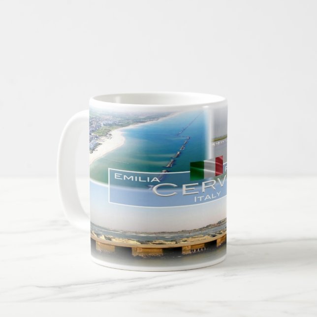 Caneca De Café IT Itália - Emilia Romagna - Cervia - (Frente Esquerda)