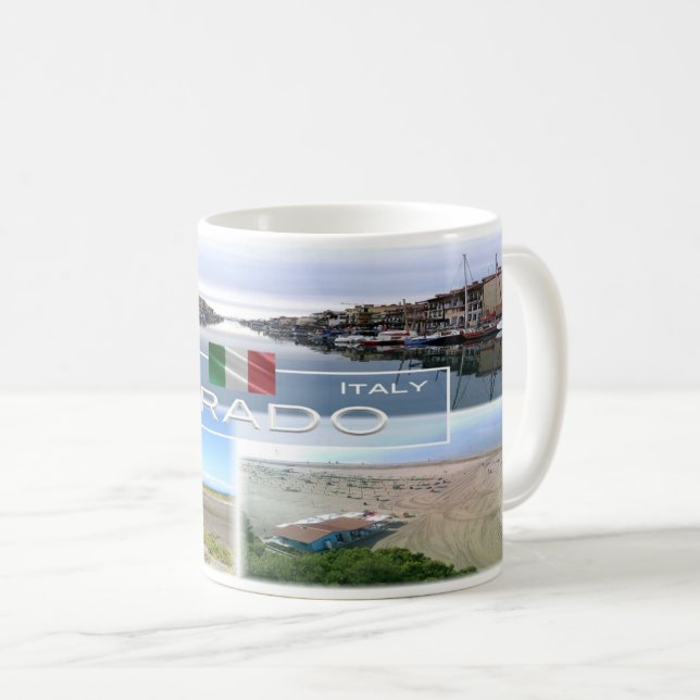 Caneca De Café IT Itália - Friuli Venezia Giulia - Grado - (Frente Esquerda)