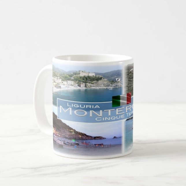 Caneca De Café IT Itália - Ligúria - Monterosso - (Frente Esquerda)