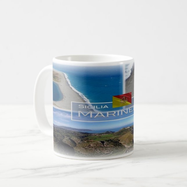Caneca De Café IT Itália - Sicília - Marinello - (Frente Esquerda)