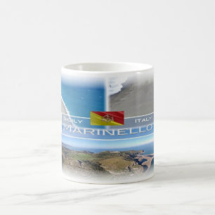 Caneca De Café IT Itália - Sicília - Reserva Natural de Marinel