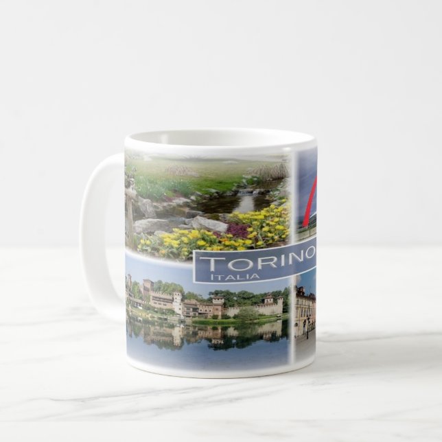 Caneca De Café IT Itália - Turim Torino - (Frente Esquerda)